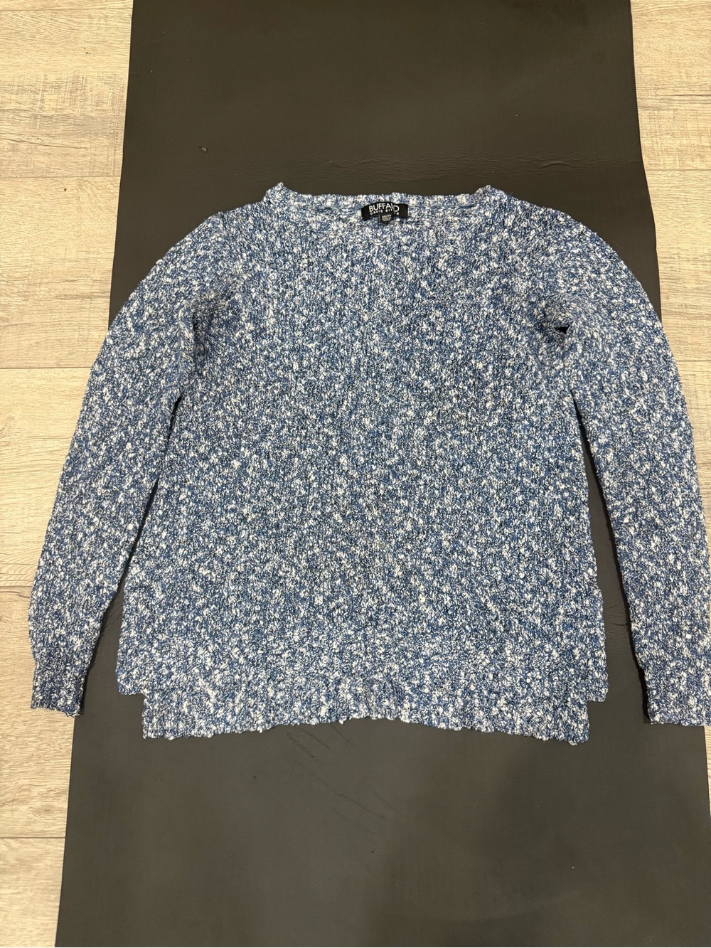 Buffalo David Bitton Blue Marled Crewneck Sweater